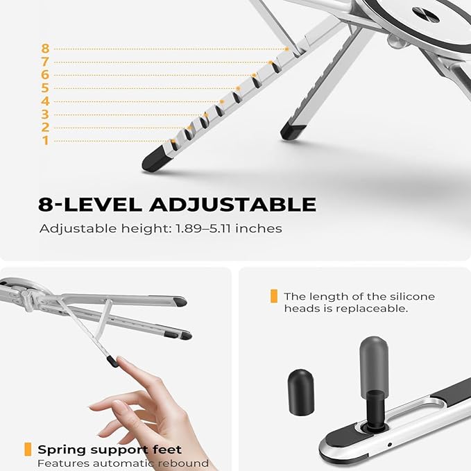 3in 1 Aluminium Laptop Stand