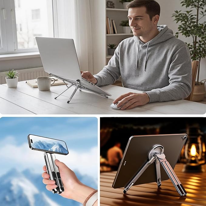 3in 1 Aluminium Laptop Stand