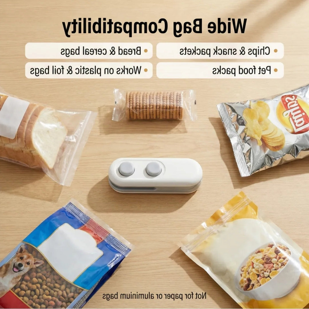 Mini Bag sealer, 2 in 1 Seal & Cutter Heat Sealers