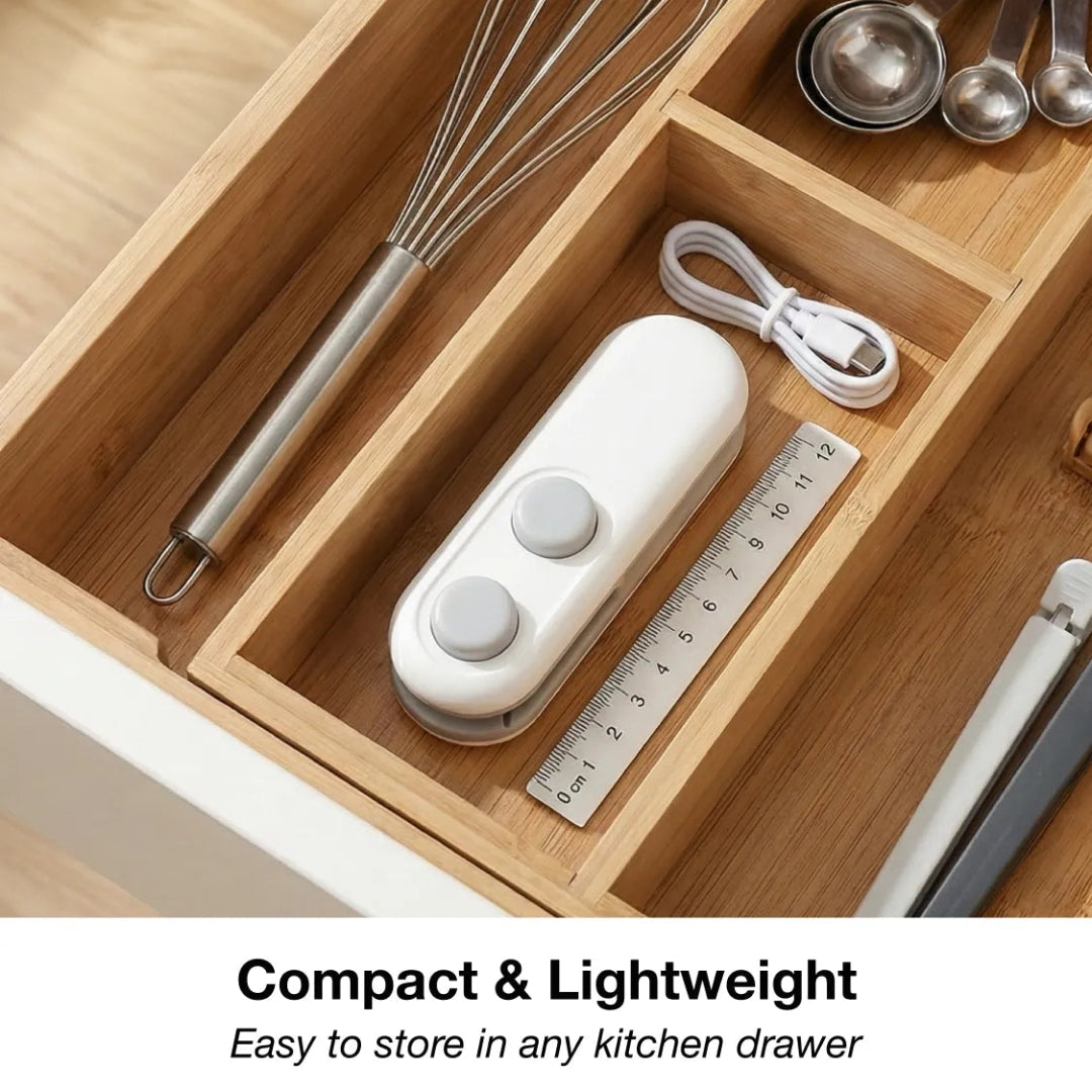 Mini Bag sealer, 2 in 1 Seal & Cutter Heat Sealers