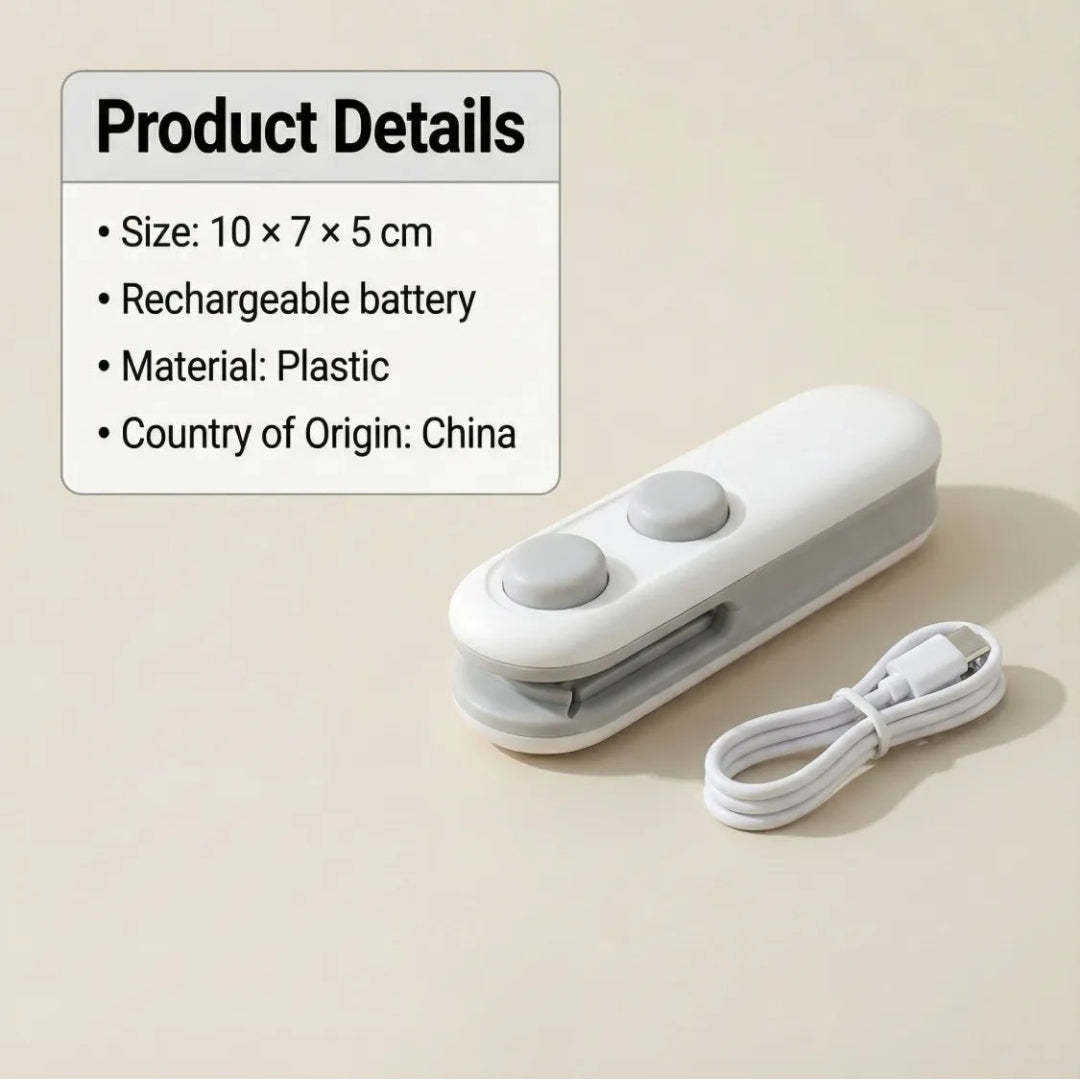 Mini Bag sealer, 2 in 1 Seal & Cutter Heat Sealers